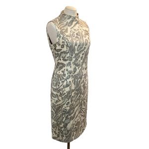 J. McLaughlin Liz Cream Taupe Faux Suede Sleeveless Dress